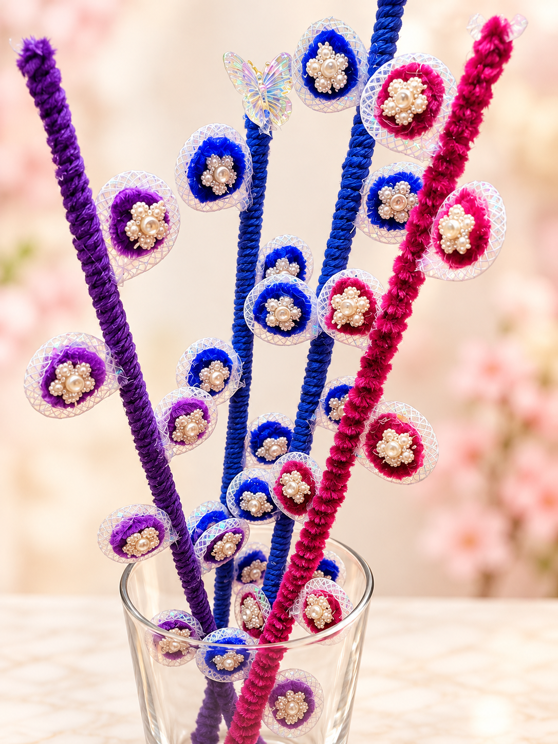 Jeweled Statement Stems (2 Peice)